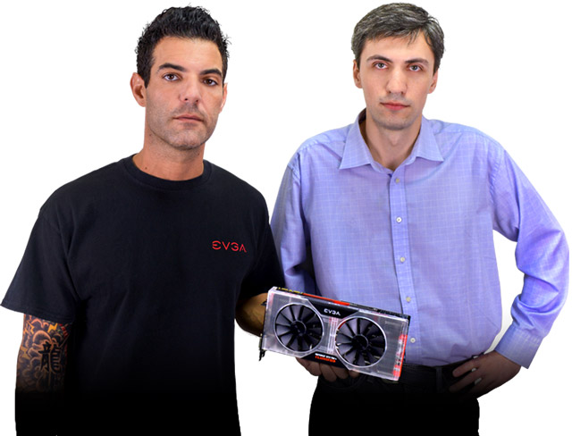 Винс «k|ngp|n» Люсидо и Илья «TiN» Цеменко, видеокарта EVGA GeForce GTX 780 Ti Classified k|ngp|n Edition