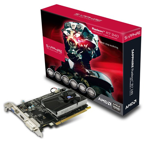 Видеокарта Sapphire Radeon R7 240 4GB DDR3