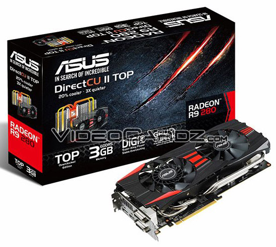 Видеокарта Asus Radeon R9 280 DirectCU II Top