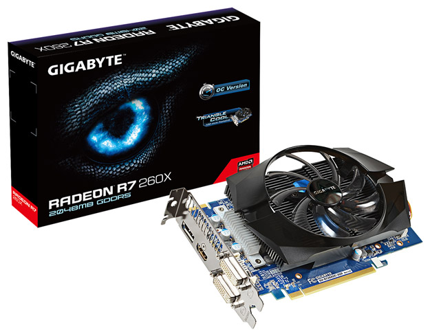 Видеокарта Gigabyte Radeon R7 260X 2GB OC rev. 2.0