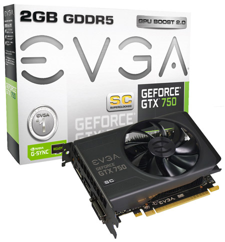 Видеокарта EVGA GeForce GTX 750 2GB Superclocked Видеокарта EVGA GeForce GTX 750 2GB Superclocked