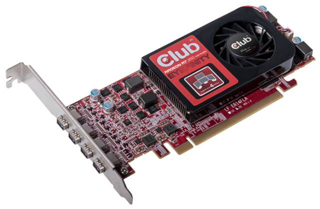 Видеокарта Club 3D Radeon R7 250 Eyefinity 4 (CGAX-R7256LM4) Видеокарта Club 3D Radeon R7 250 Eyefinity 4 (CGAX-R7256LM4)