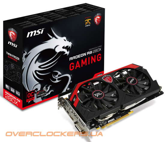 Видеокарта MSI Radeon R9 280X Gaming 6G Видеокарта MSI Radeon R9 280X Gaming 6G