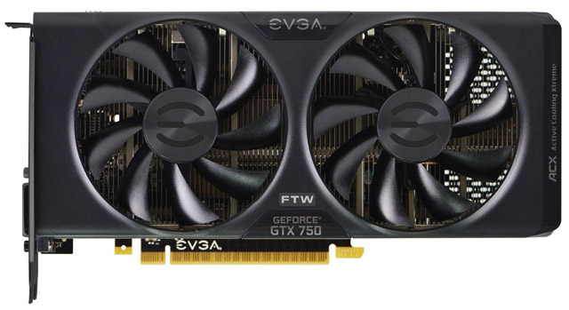 Видеокарта EVGA GeForce GTX 750 2GB FTW