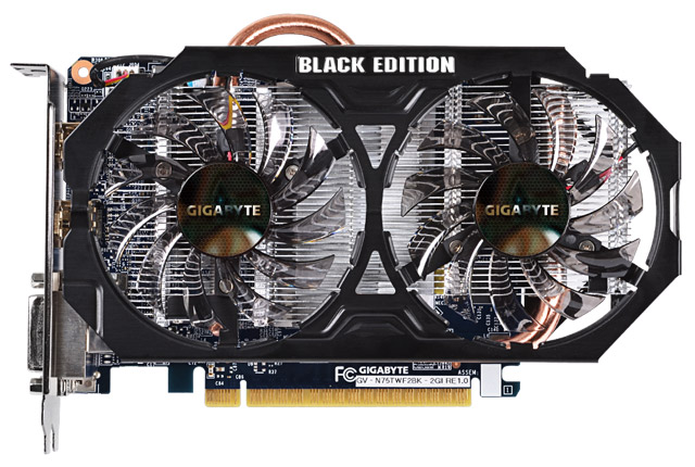 Видеокарта Gigabyte GeForce GTX 750 Ti Black Edition