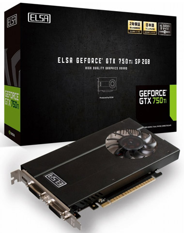 Видеокарта ELSA GTX 750 Ti SP 2GB Видеокарта ELSA GTX 750 Ti SP 2GB