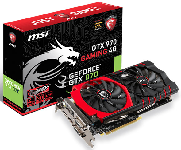 Видеокарта MSI GeForce GTX 970 Gaming 4G LE