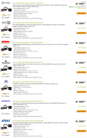 Цены на Radeon R9 295 X2 Цены на Radeon R9 295 X2