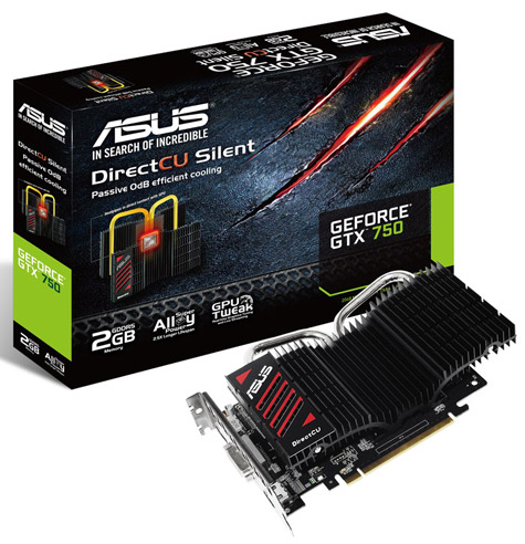 Видеокарта Asus GeForce GTX 750 DirectCU II Silent Видеокарта Asus GeForce GTX 750 DirectCU II Silent