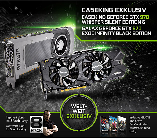 Видеокарта Caseking GeForce GTX 970 Whisper Silent Edition