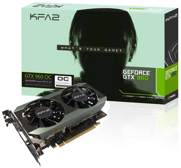 Видеокарта KFA2 GeForce GTX 960 OC