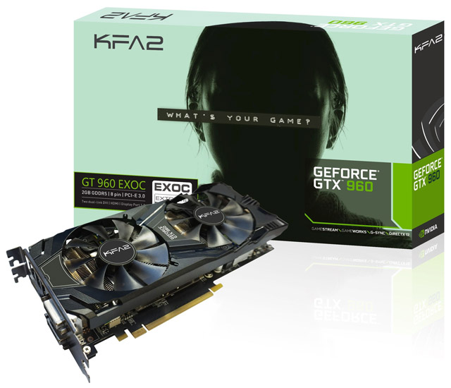 Видеокарта KFA2 GeForce GTX 960 EXOC