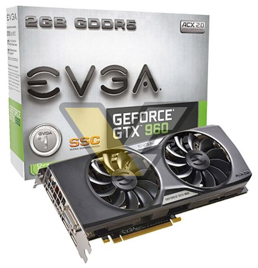 Видеокарта EVGA GeForce GTX 960 Superclocked