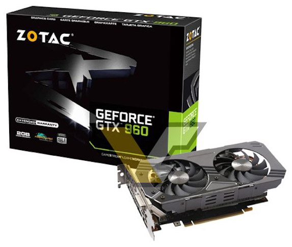 Видеокарта Zotac GeForce GTX 960