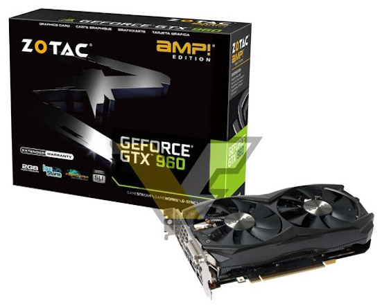 Видеокарта Zotac GeForce GTX 960 AMP! Edition