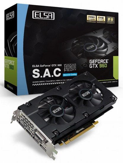 Видеокарта ELSA GeForce GTX 960 SAC