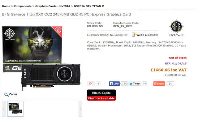 GeForce GTX Titan X BFG