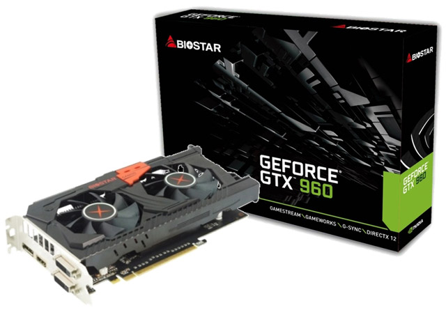 Видеокарта Biostar GeForce GTX 960 Видеокарта Biostar GeForce GTX 960