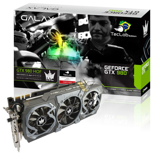 Видеокарта Galax GeForce GTX 980 HOF TEcLab Edition Видеокарта Galax GeForce GTX 980 HOF TEcLab Edition