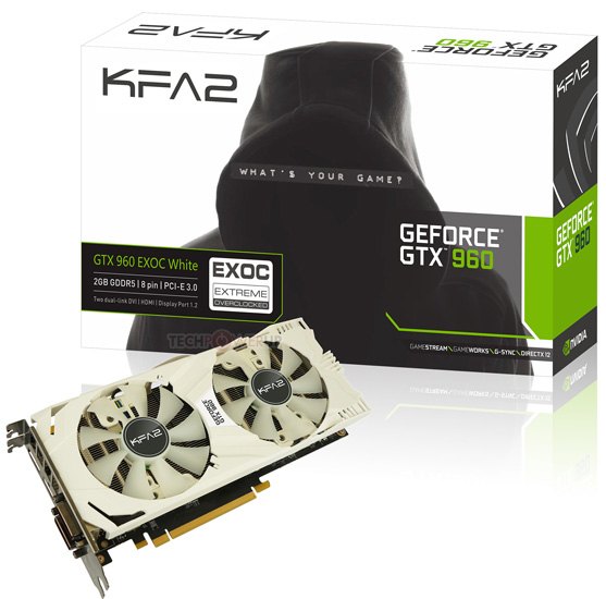 Ускоритель KFA2 GeForce GTX 960 EXOC White Edition Ускоритель KFA2 GeForce GTX 960 EXOC White Edition