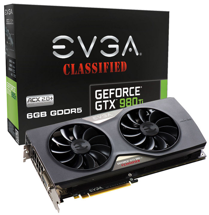 Видеокарта EVGA GeForce GTX 980 Ti Classified ACX 2.0+