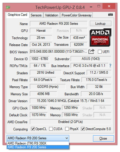Radeon R9 290X/390X CrossFireX