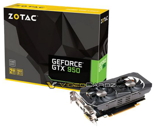 Видеокарта Zotac GeForce GTX 950 OC Видеокарта Zotac GeForce GTX 950 OC