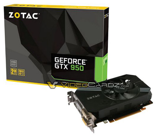 Видеокарта Zotac GeForce GTX 950 Видеокарта Zotac GeForce GTX 950