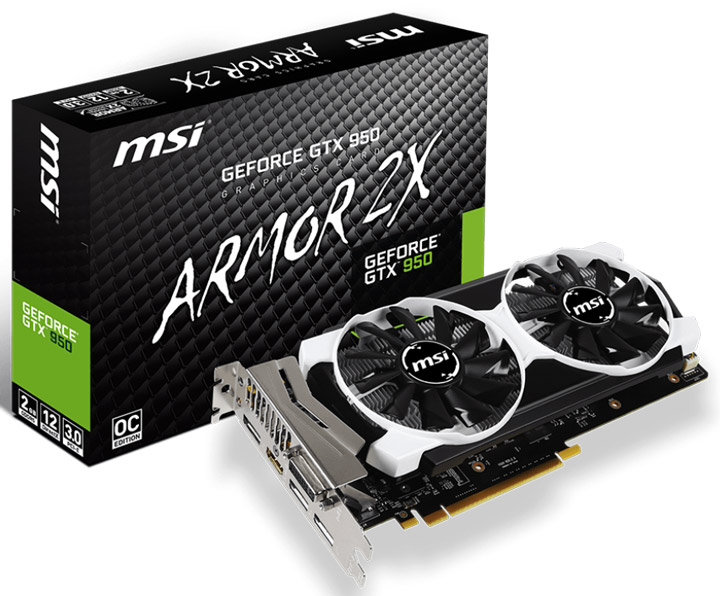 Видеокарта MSI GeForce GTX 950