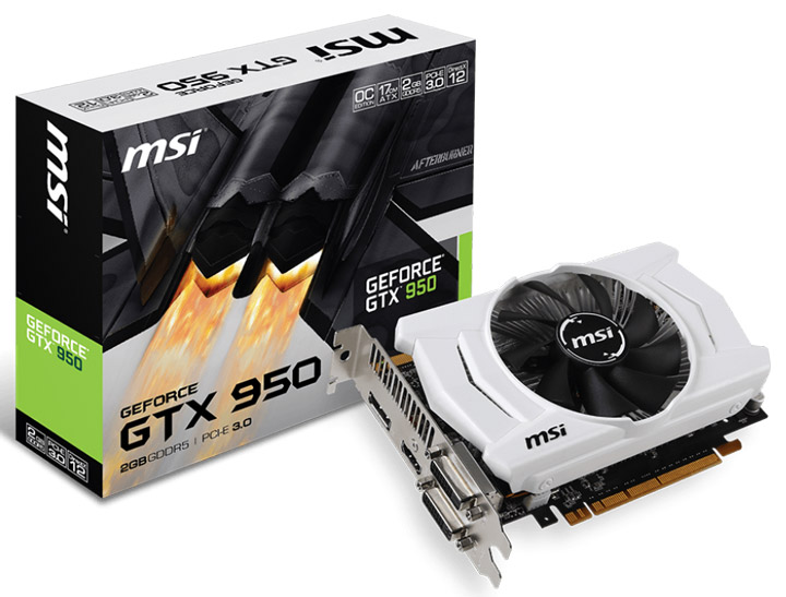 Видеокарта MSI GeForce GTX 950
