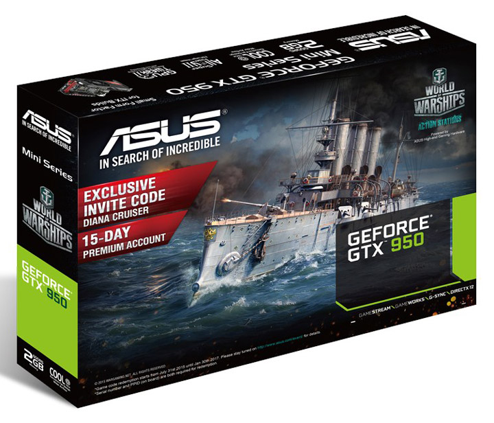 Видеокарта Asus GeForce GTX 950 Mini (GTX950-M-2GD5)