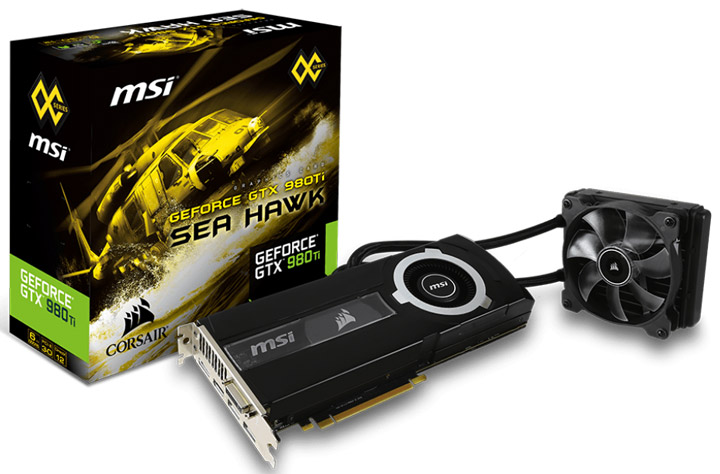 Видеокарта MSI GeForce GTX 980 Ti Sea Hawk