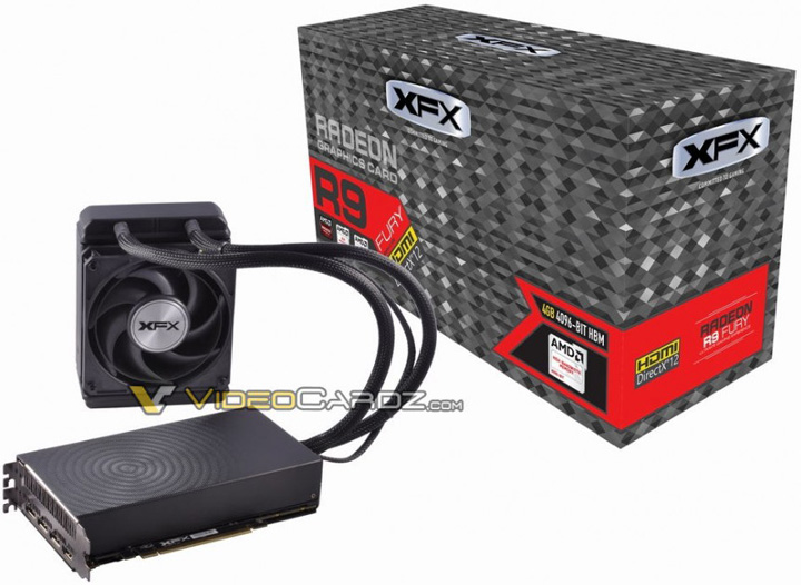 XFX Radeon R9 Fury с системой водяного охлаждения.