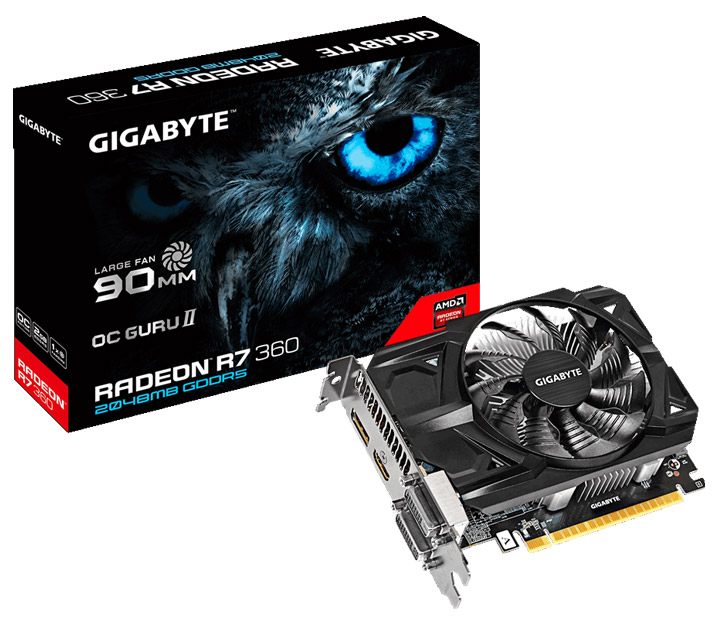 Видеокарта Gigabyte GV-R736D5-2GD (Radeon R7 360) Видеокарта Gigabyte GV-R736D5-2GD (Radeon R7 360)