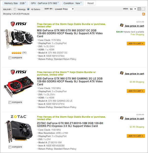 Видеокарта GeForce GTX 960 с 2 ГБ GDDR5 Видеокарта GeForce GTX 960 с 2 ГБ GDDR5