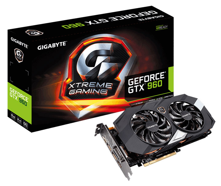 Видеокарта Gigabyte GeForce GTX 960 Extreme Gaming