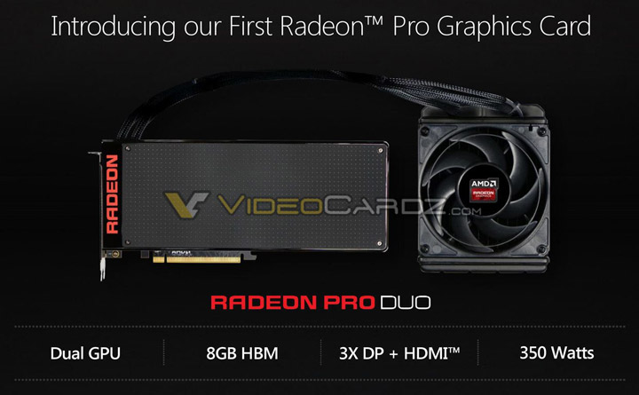 Видеокарта AMD Radeon Pro Duo