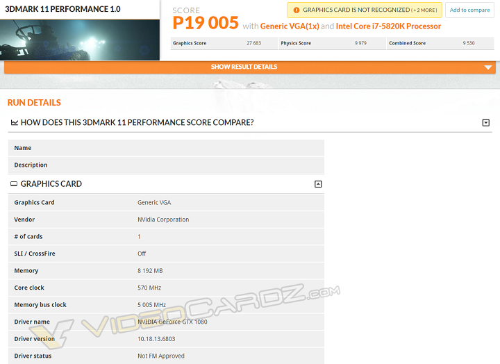 GTX 1080 3DMark