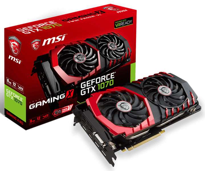 Видеокарта MSI GeForce GTX 1070