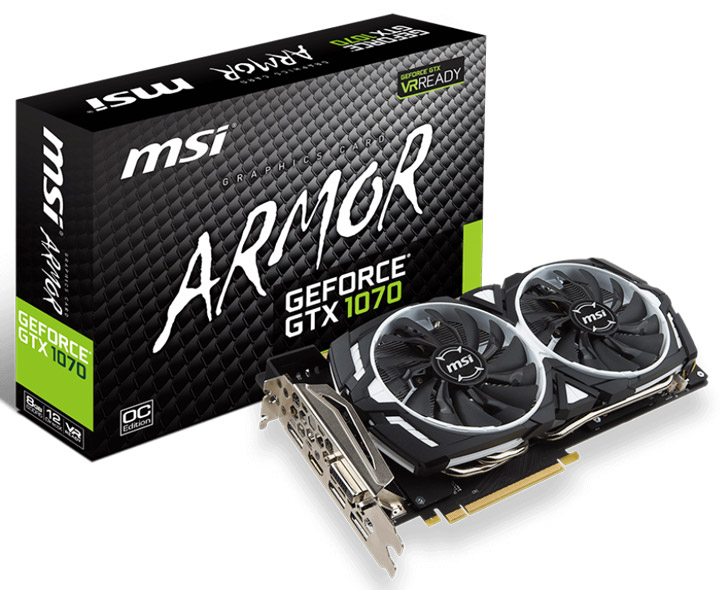 Видеокарта MSI GeForce GTX 1070