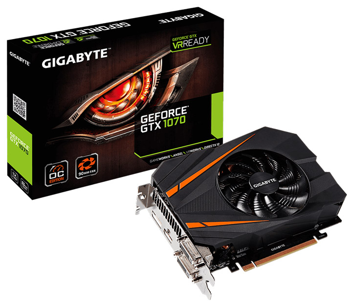 Gigabyte GeForce GTX 1070 Mini ITX OC — производительная видеокарта ...