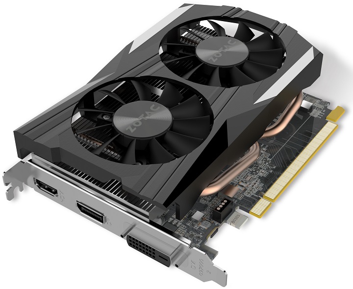 Zotac представила свои версии видеокарт GeForce GTX 1050 и GTX 1050 Ti