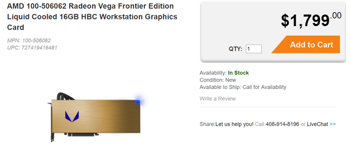 AMD Radeon Vega Frontier Edition