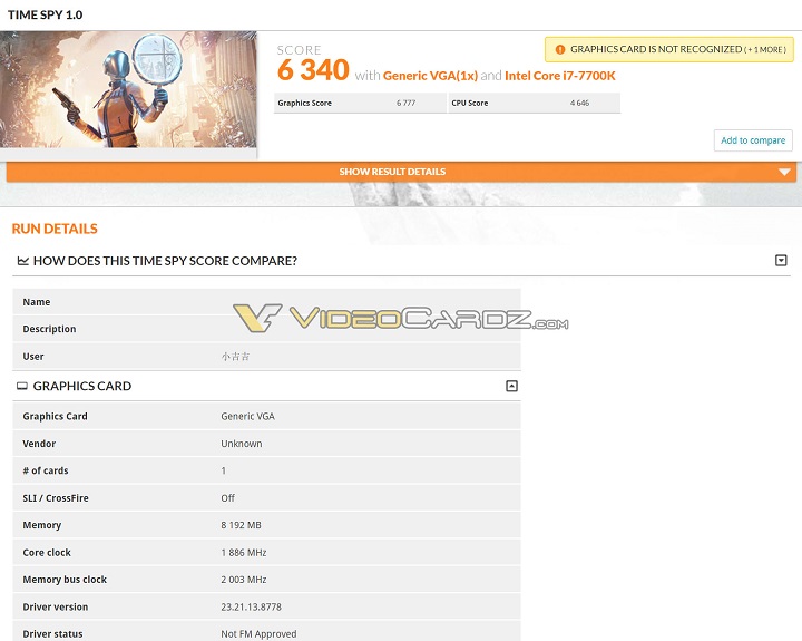 Видеокарта GeForce GTX 1070 Ti в 3DMark