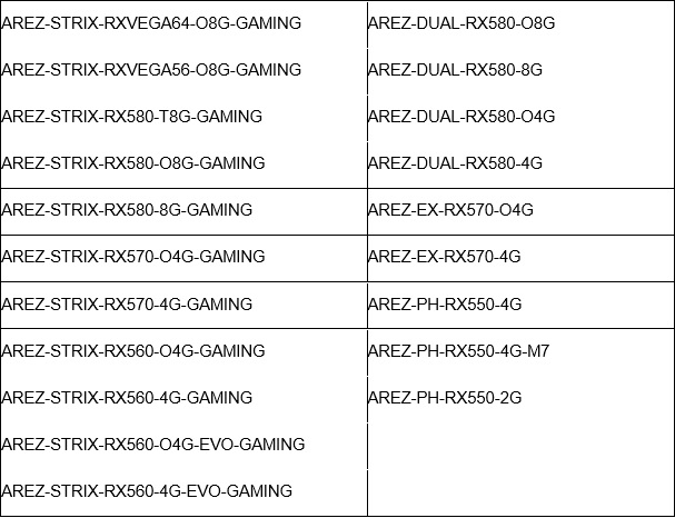 ASUS AREZ Radeon