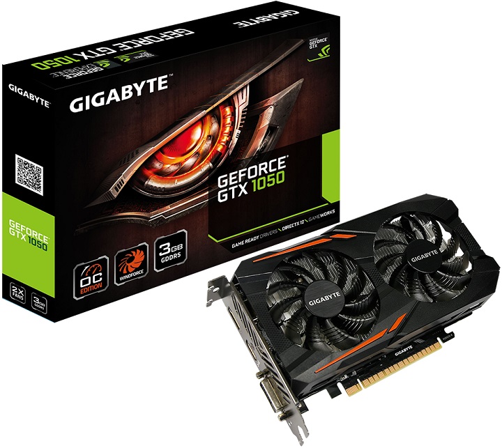 Gigabyte GeForce GTX 1050 OC 3G