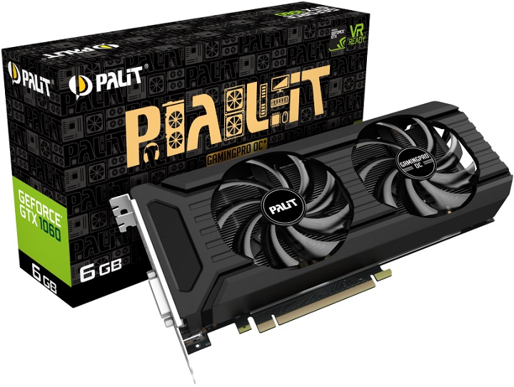 Palit GeForce GTX 1060 GamingPro OC+