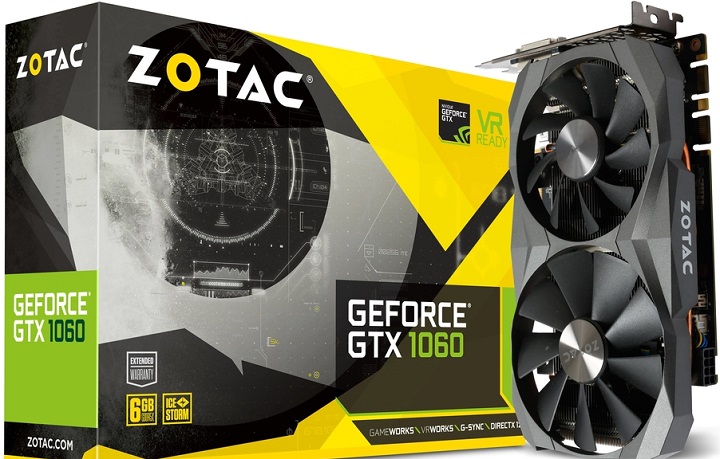 Zotac GeForce GTX 1060 6GB GDDR5X