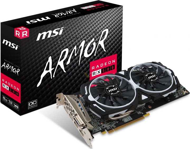 Оригинальная MSI Radeon RX 580 Armor