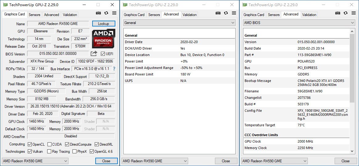 AMD Radeon RX 590 GME
